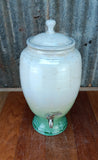 .Crystalline Green & White Ceramic Water Filter