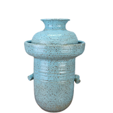 Australian handmade ceramic fermentation pot on a white background