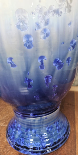 Crystalline Blue & White Ceramic Water Filter - Peter Wallace Pottery