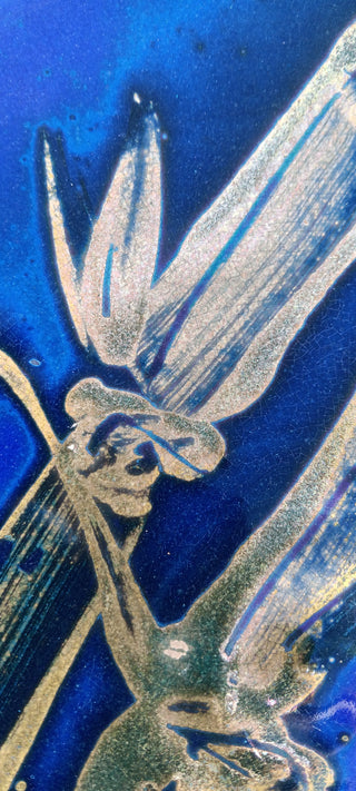 Luster Medium Bamboo Plate - Peter Wallace Pottery