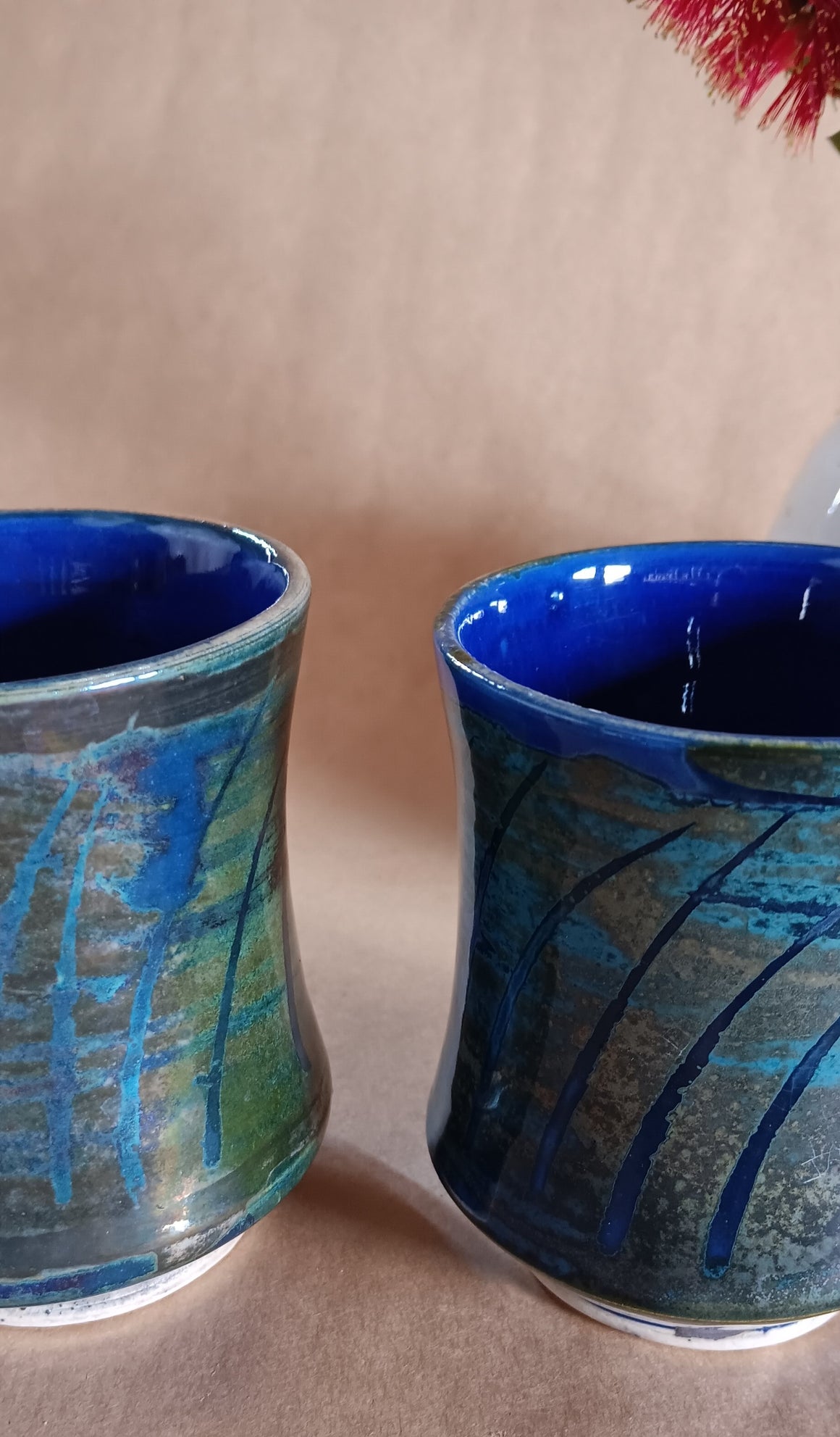 Luster Beakers Set 2. - Peter Wallace Pottery