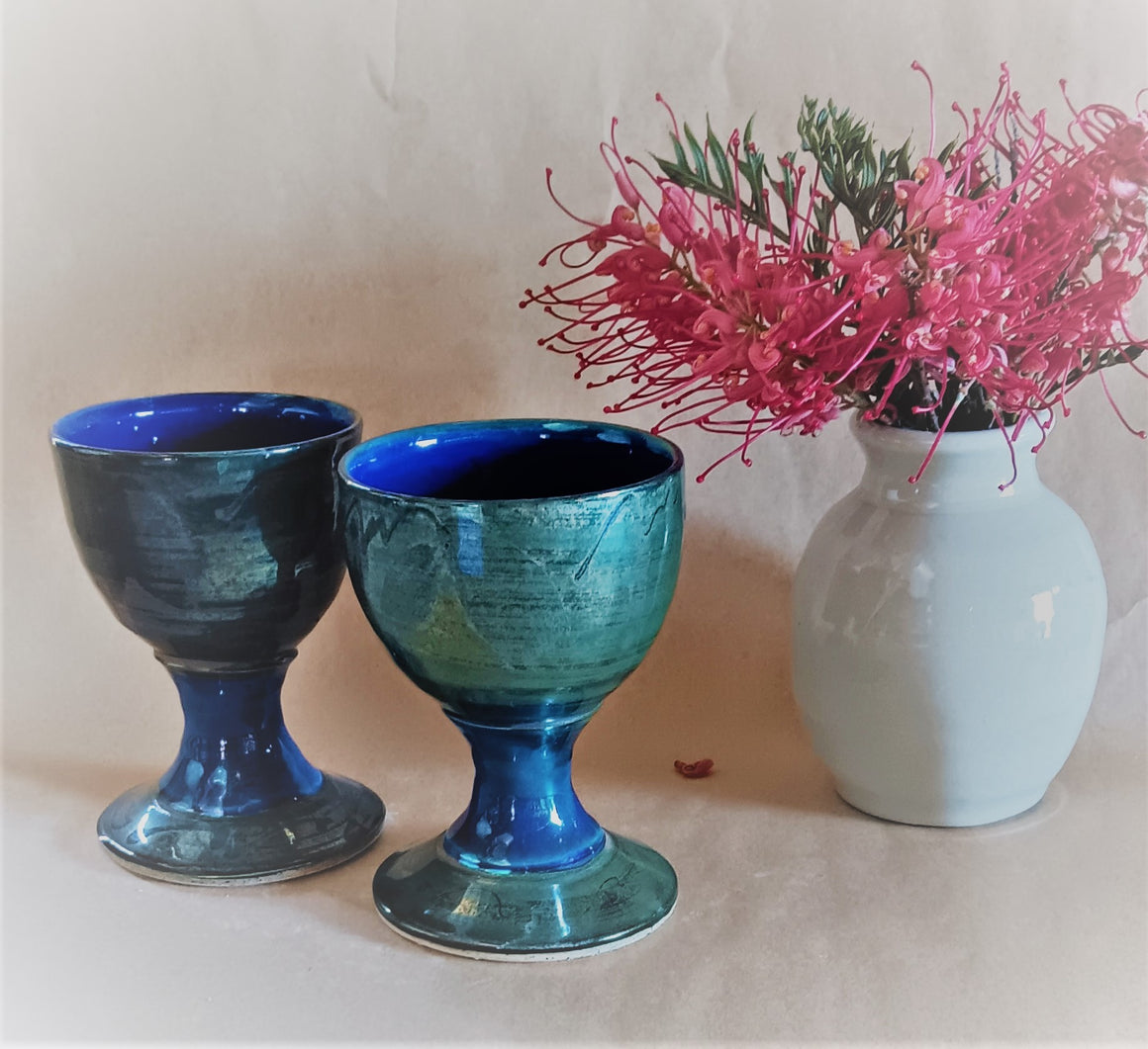 Luster Goblets Set 2. - Peter Wallace Pottery