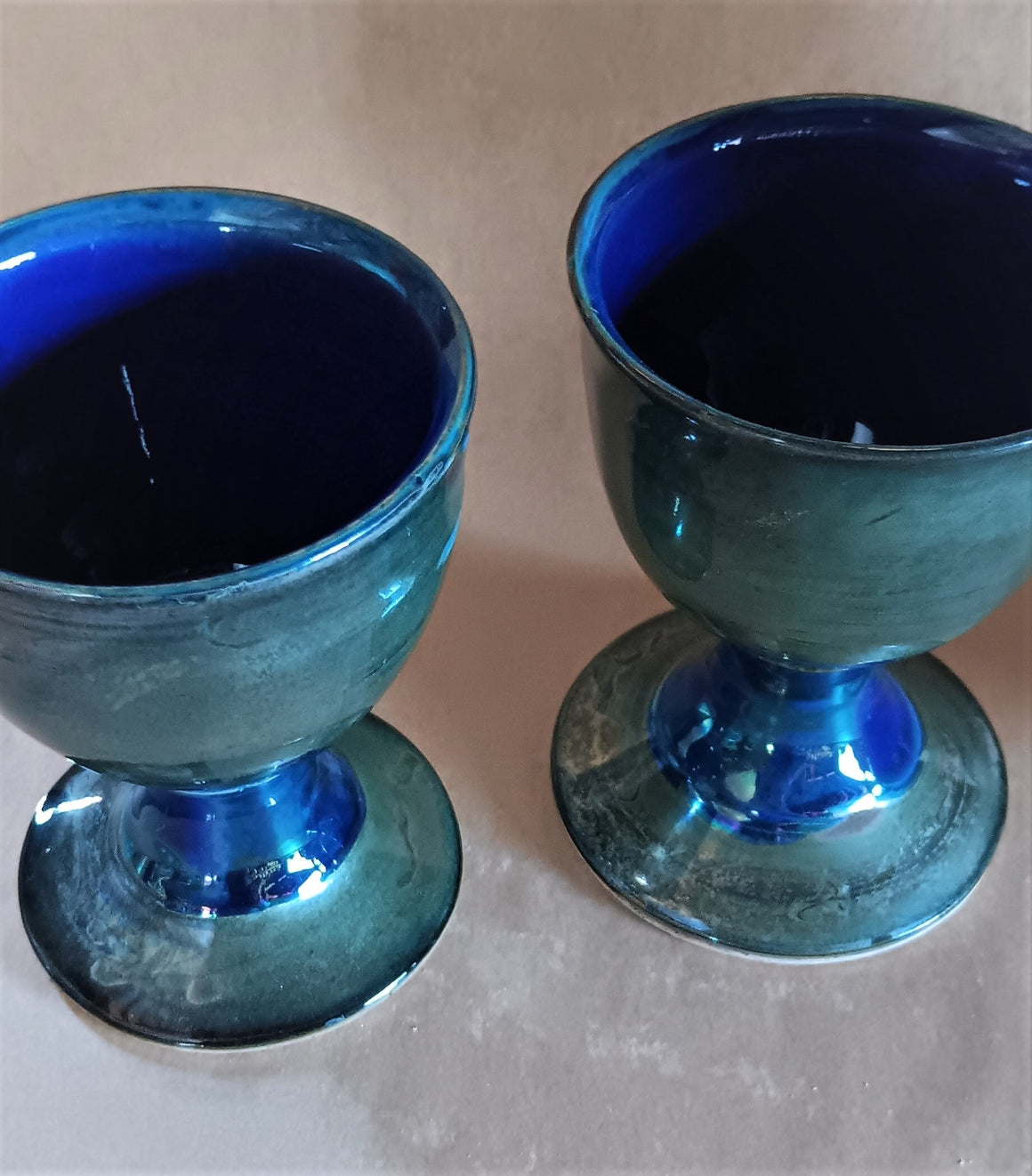Luster Goblets Set 3. - Peter Wallace Pottery