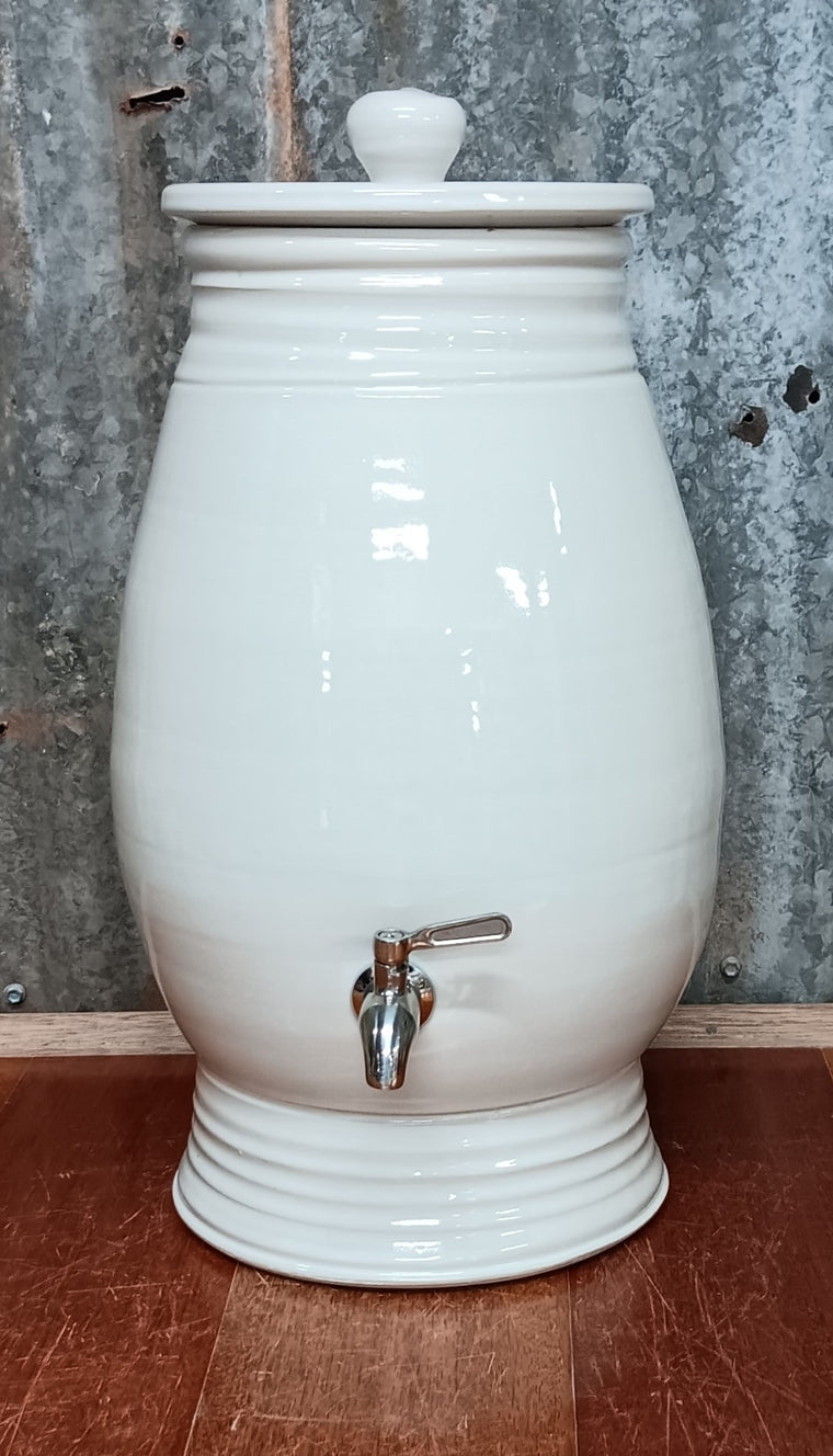 .Mary Valley Water Pot Coconut - Peter Wallace Pottery