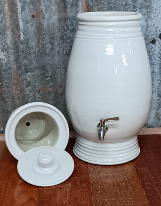 .Mary Valley Water Pot Coconut - Peter Wallace Pottery