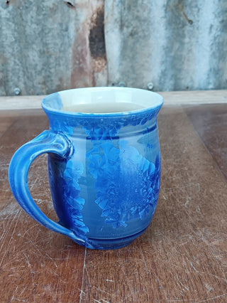 Mugs - Crystalline - Blue - Peter Wallace Pottery