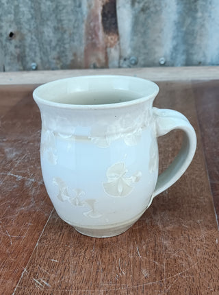 Mugs - Crystalline - White - Peter Wallace Pottery