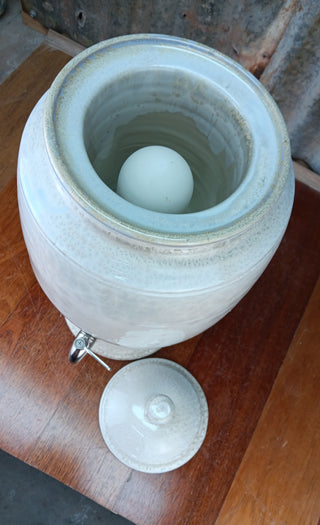 Crystalline White Ceramic Water Filter
