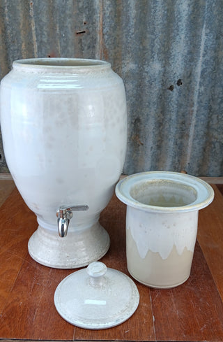 Crystalline White Ceramic Water Filter
