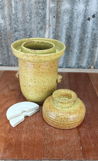 Mary Valley Fermentation Crocks - Banana Choc Chip with Well, 4 liter
