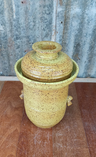Mary Valley Fermentation Crocks - Banana Choc Chip with Well, 4 liter