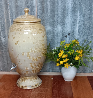 Crystalline Gold Ceramic Water Filter - Peter Wallace Pottery