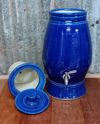 Mary Valley Water Filter English Blue - Peter Wallace Pottery