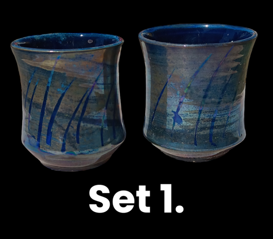 Luster Beakers Set 1. - Peter Wallace Pottery