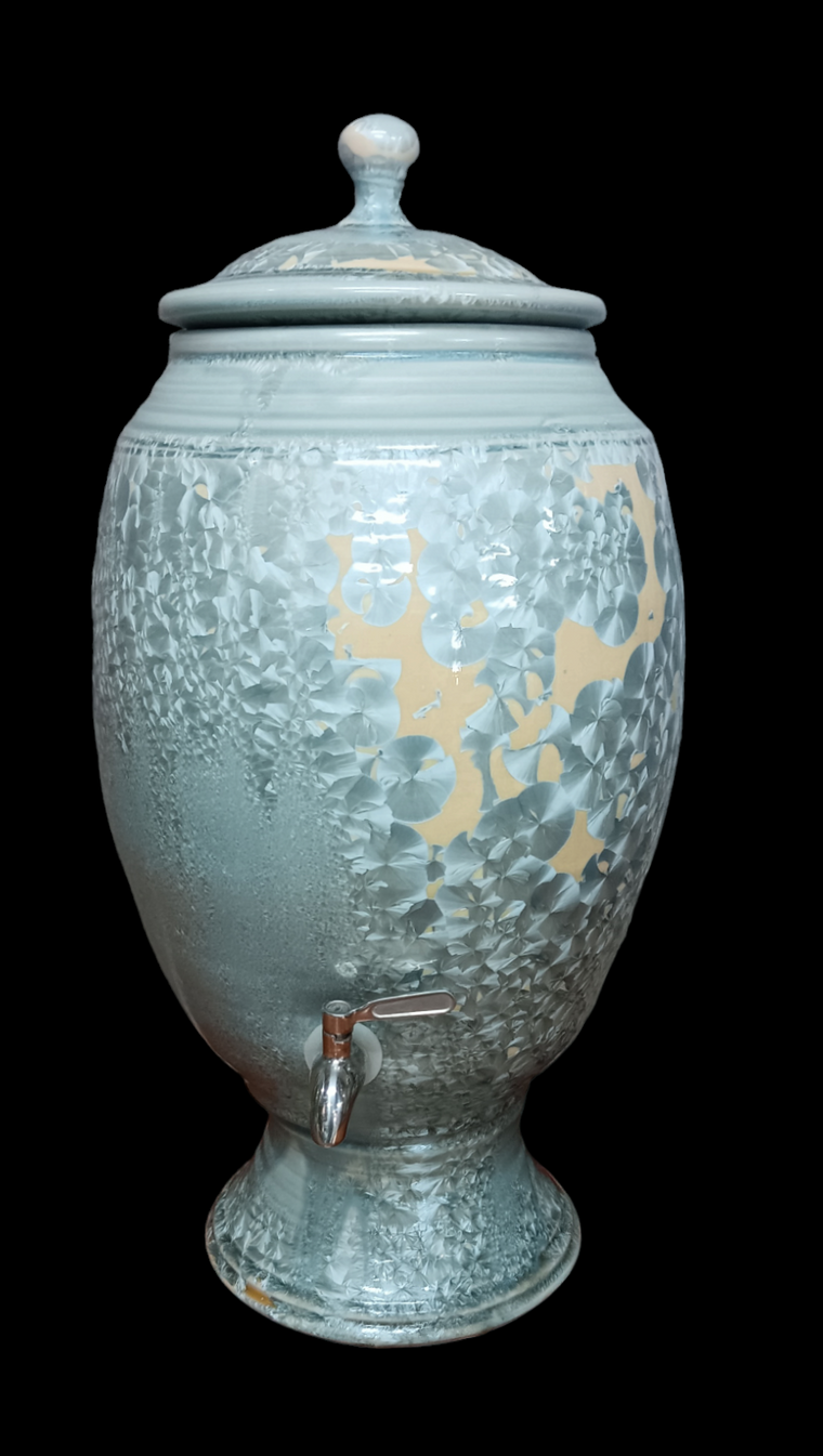 Crystalline Nickle Ceramic Water Filter - Peter Wallace Pottery