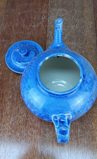 Tea Pot - Crystalline - Blue