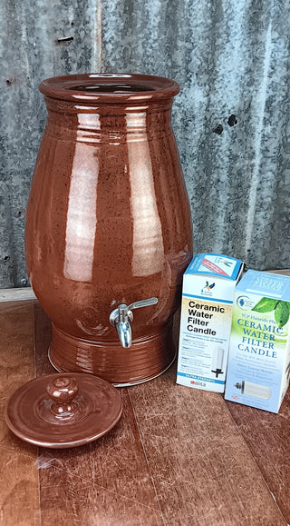 Tomitomo red Glezes water pot