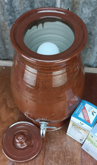 Tomitomo red Glezes water pot