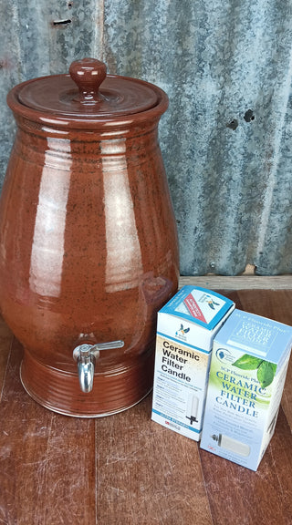 Tomitomo red Glezes water pot