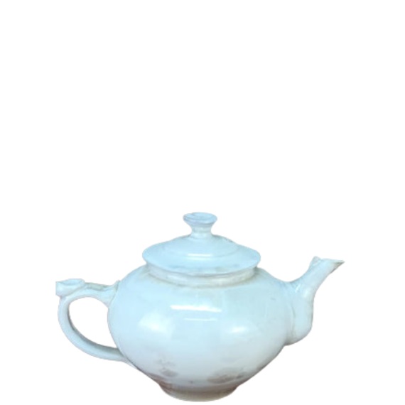 Tea Pot - Crystalline - White