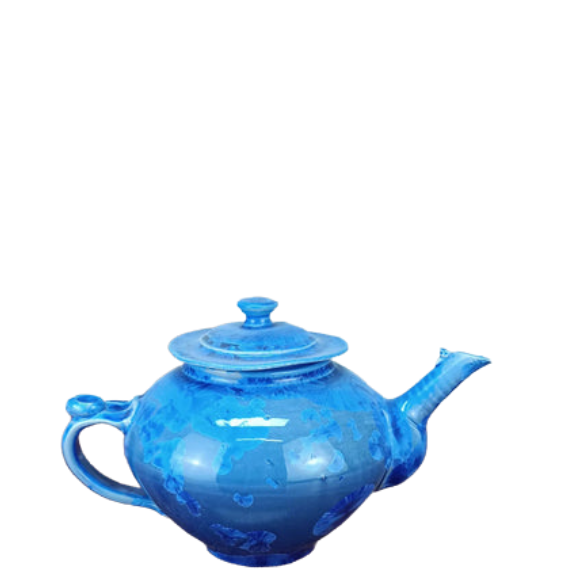 Tea Pot - Crystalline - Blue