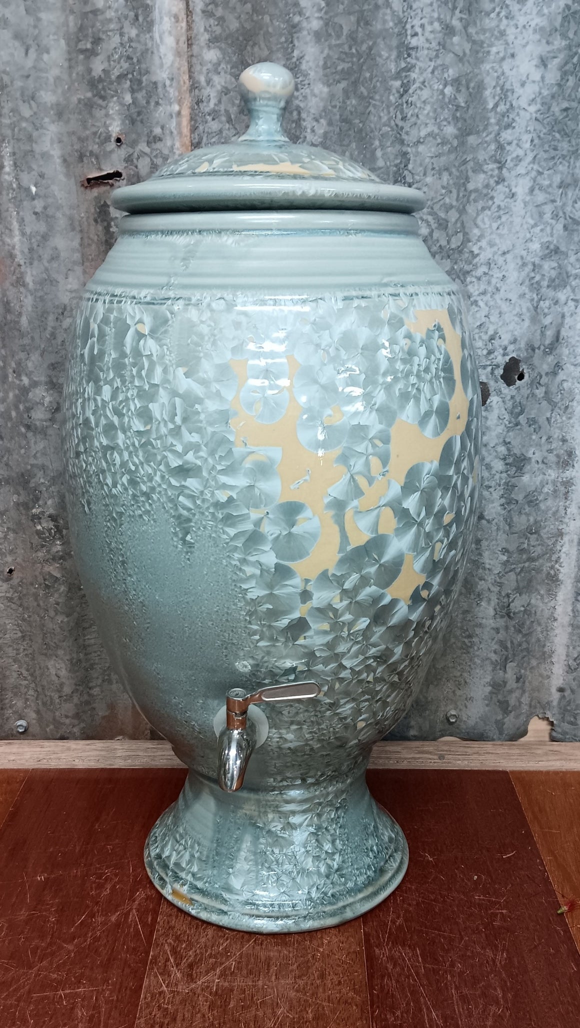 Crystalline Nickle Ceramic Water Filter - Peter Wallace Pottery