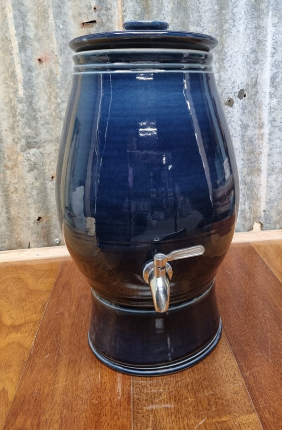 Mary Valley Water Pot  English Blue - Peter Wallace Pottery