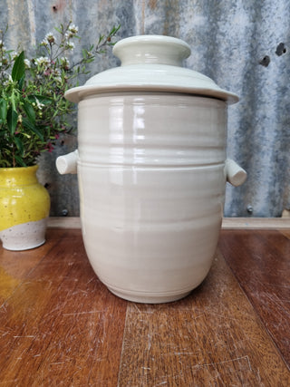 Mary Valley Fermentation Crocks - Arctic - Peter Wallace Pottery