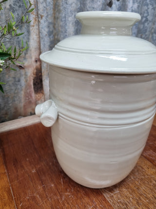 Mary Valley Fermentation Crocks - Arctic - Peter Wallace Pottery